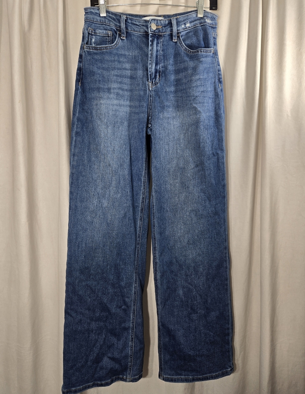 Flying Monkey High Waisted Wide Leg Jeans Sz 28 - Picture 2 of 10